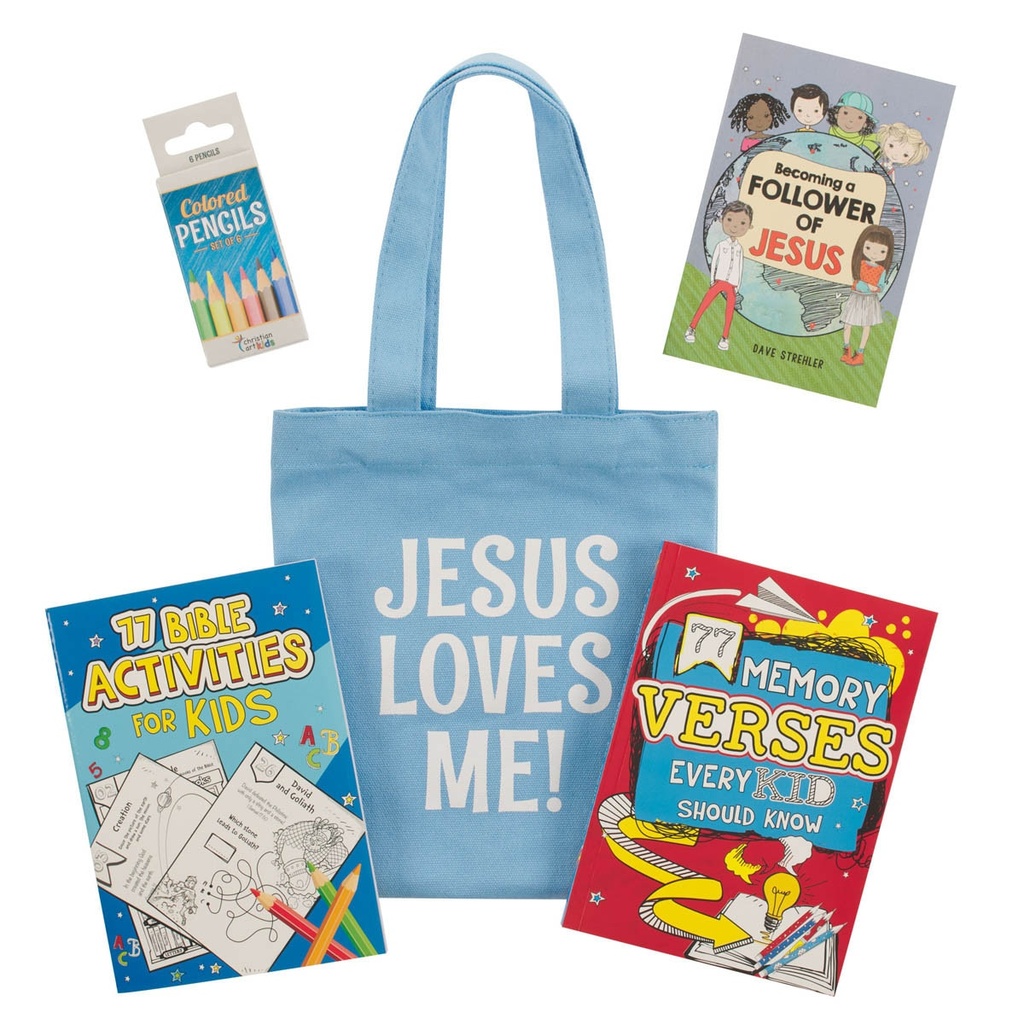 Jesus Loves Me Church Activity Kit For Kids Blue