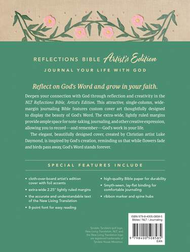 NLT Reflections Bible Artist’s Edition H/C (01/26)