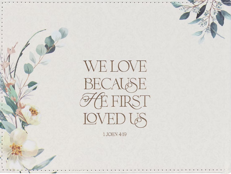 Guest Book Medium Mr & Mrs Peach Floral
