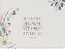 Guest Book Medium Mr & Mrs Peach Floral