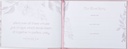 Guest Book Mr & Mrs Pink Floral Faux Leather