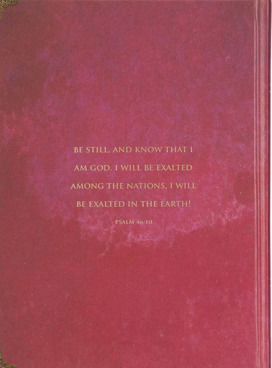 Journal Be Still Butterfly Pink Hardcover