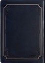 Journal Be Strong & Courageous Blue Faux Leather Zip
