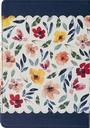 Journal Give Thanks Blue Floral Faux Leather 