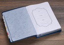 Journal Give Thanks Blue Floral Faux Leather 