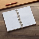 Journal Good Work In You Peach Floral Wirebound