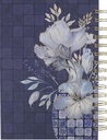 Journal Grace Blue Floral Tile Wirebound 