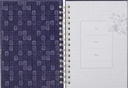 Journal Grace Blue Floral Tile Wirebound 