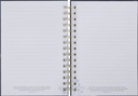 Journal Grace Blue Floral Tile Wirebound 
