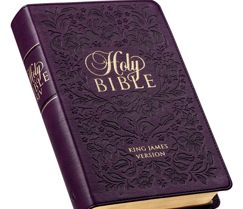 KJV Giant Print Purple Luxleather Indexed