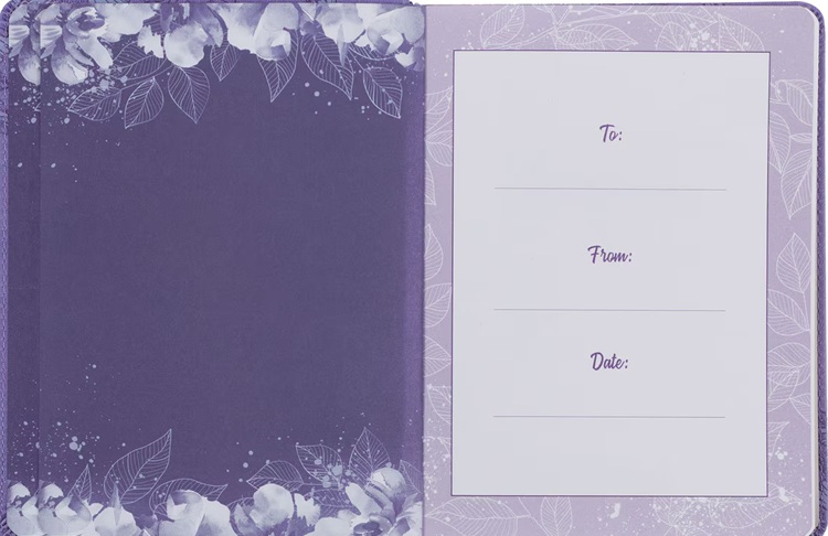 Strong & Courageous 366 Devotions Purple Flexcover