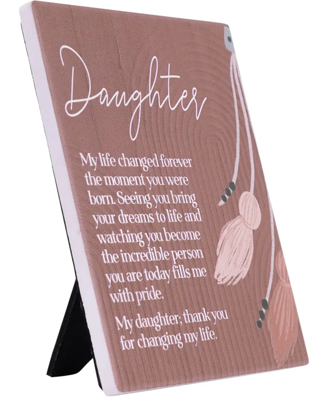 Verse Plaque Daughter Amber Garden