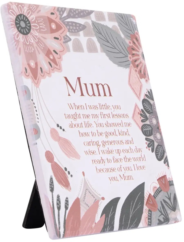 Verse Plaque Mum Amber Garden
