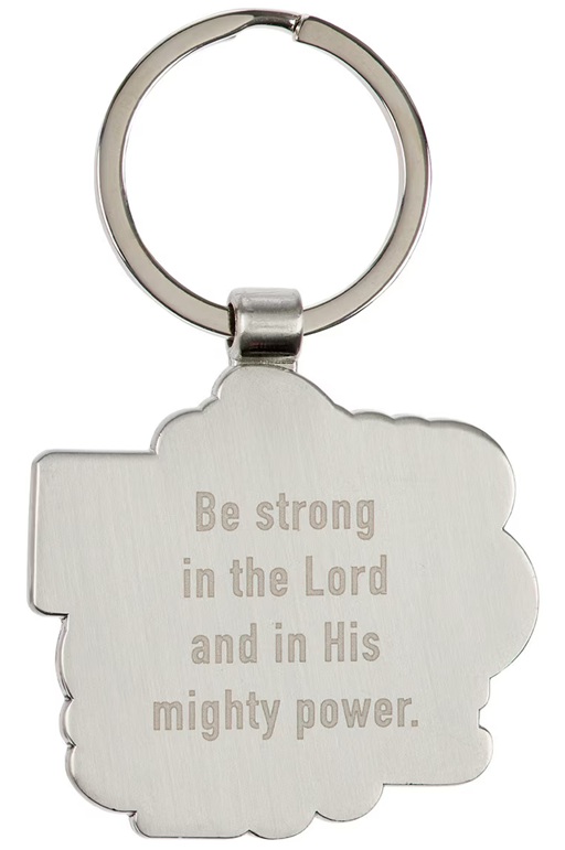 Keyring Be Strong In The Lord Metal