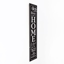 Porch Sign Bless Our Home With Love & Laughter Black