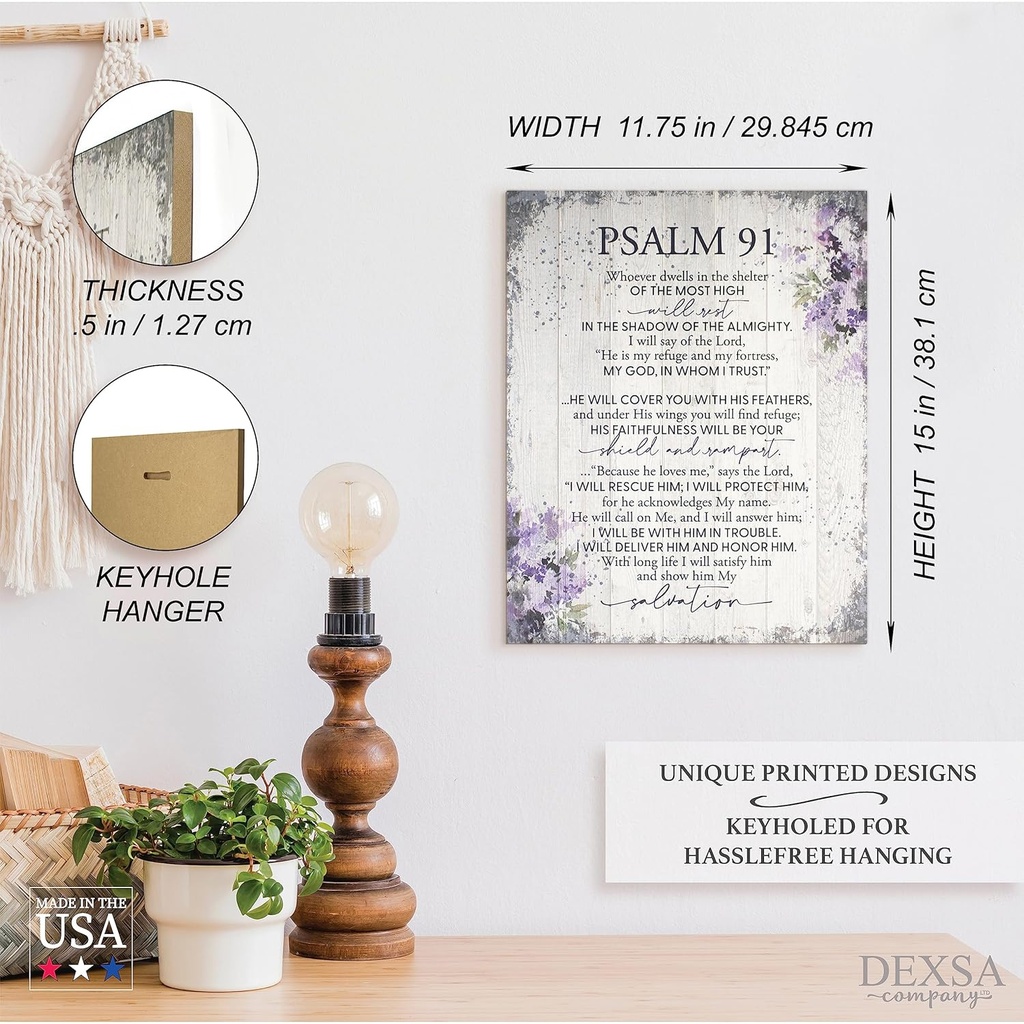 Plaque Psalm 91 Big Board