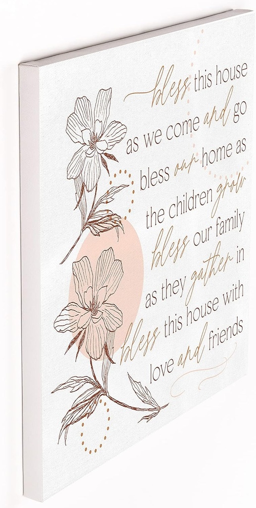Canvas Bless This House As We Come and Go