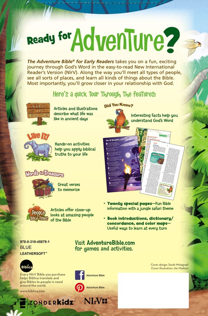 NIRV Adventure Bible For Early Readers Binoculars Blue