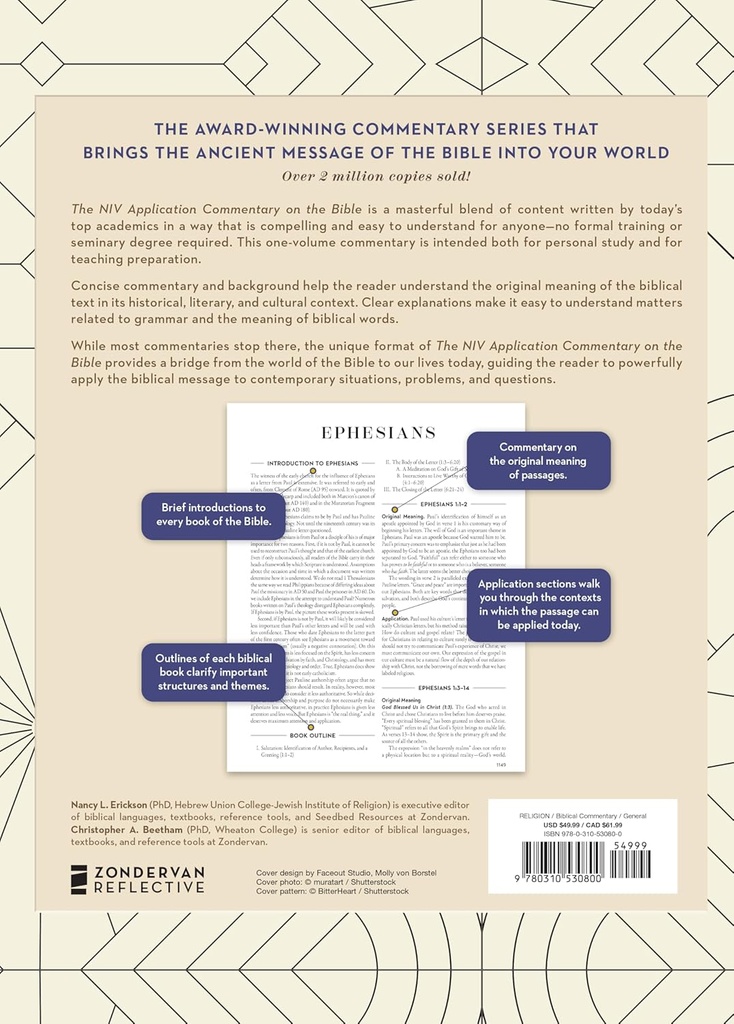 NIV Application Commentary on the Bible: One-Volume