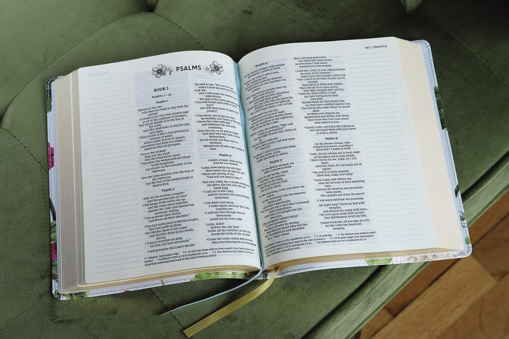 NIV Artisan Collection Bible Blue Floral I/L
