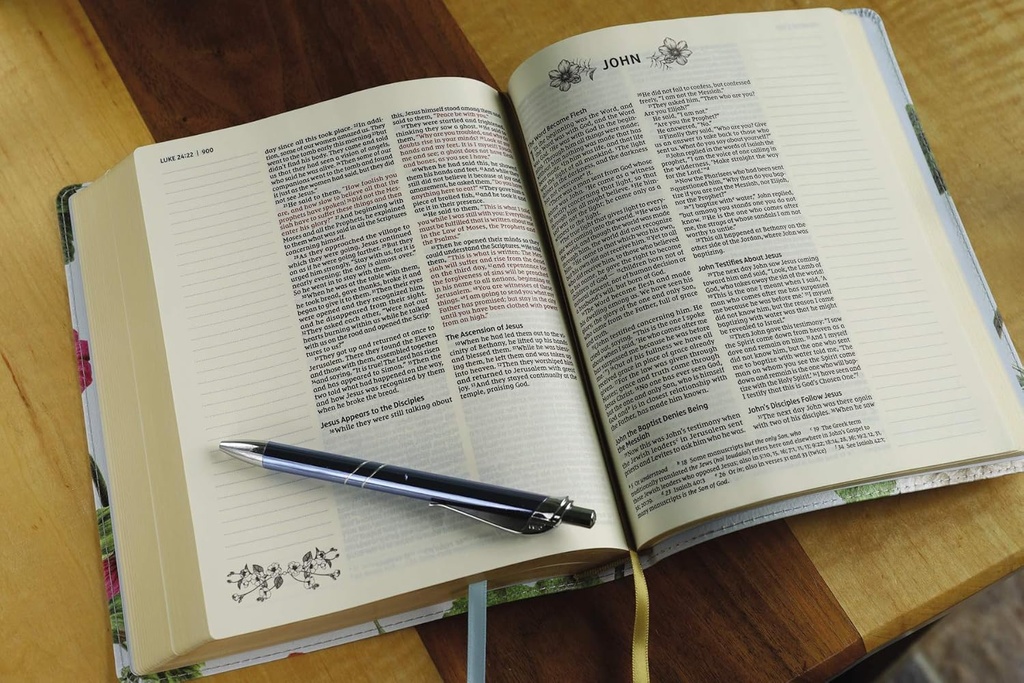 NIV Artisan Collection Bible Blue Floral I/L