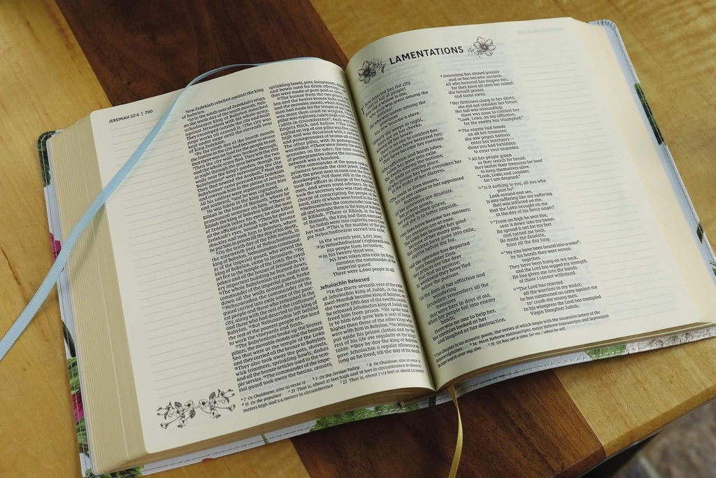 NIV Artisan Collection Bible Blue Floral I/L