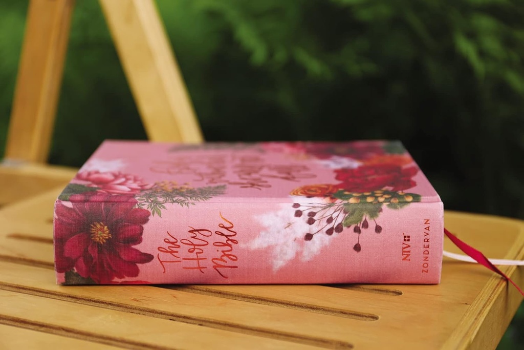 NIV Artisan Collection Bible Pink Floral Red Letter H/C