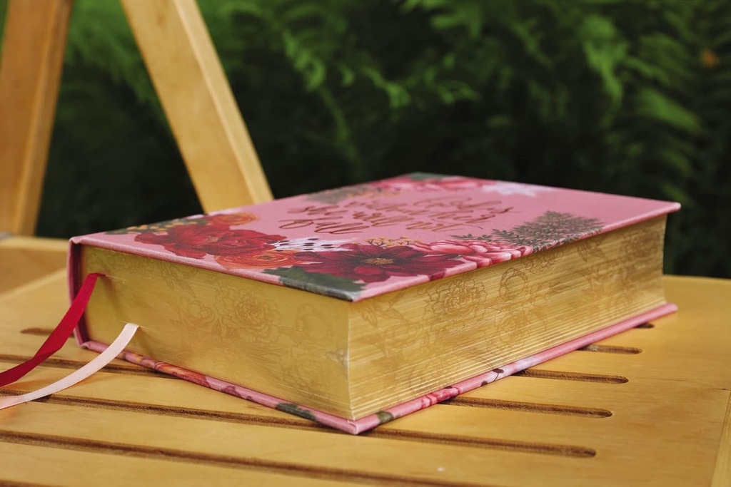 NIV Artisan Collection Bible Pink Floral Red Letter H/C