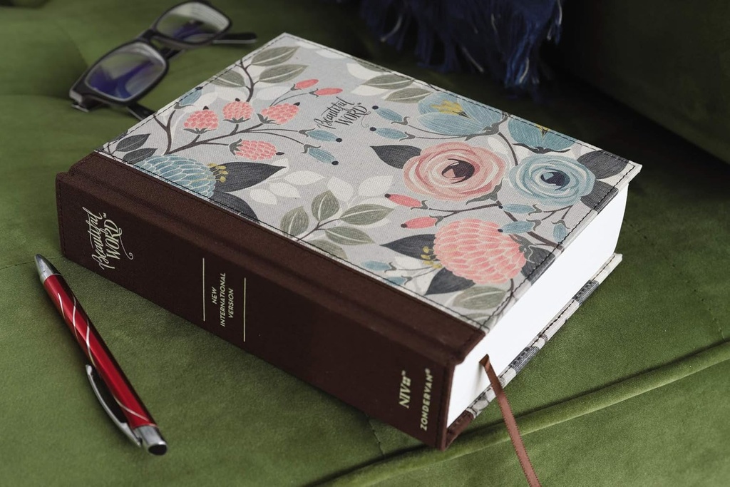 NIV Beautiful Word Bible Updated Ed Floral H/C