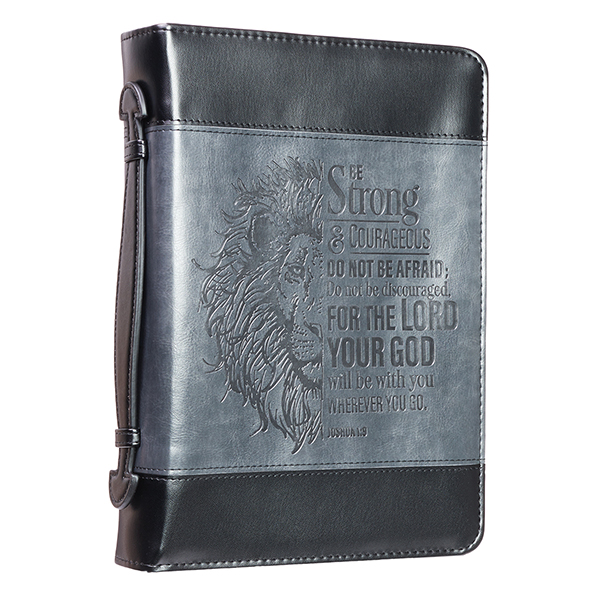 Bible Cover Extra Large Strong Black/Grey