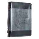 Bible Cover Extra Large Strong Black/Grey