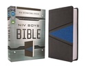 NIV Boys Bible Gray/Blue Imitation Leather