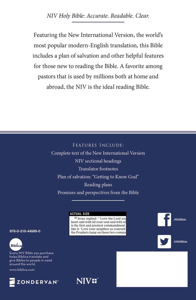 NIV Economy Bible P/B (NEW) Single