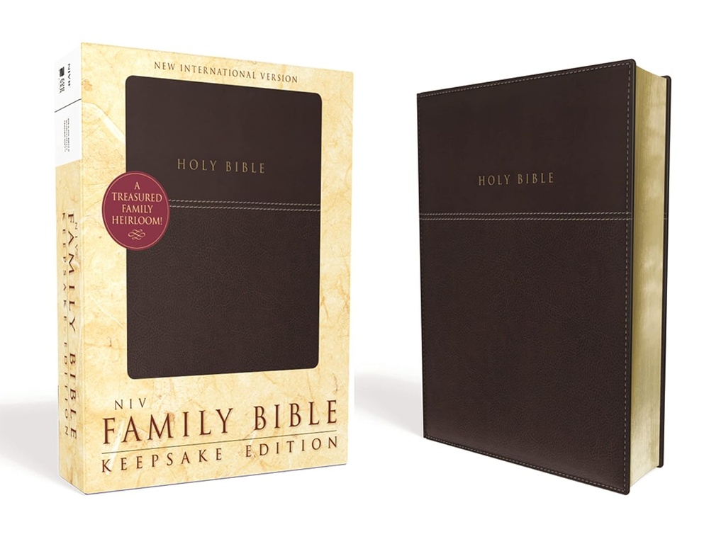 NIV Family Bible Keepsake Edition Burgundy I/L