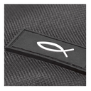 Bible Cover Polyester Black w/Fish Extra Small