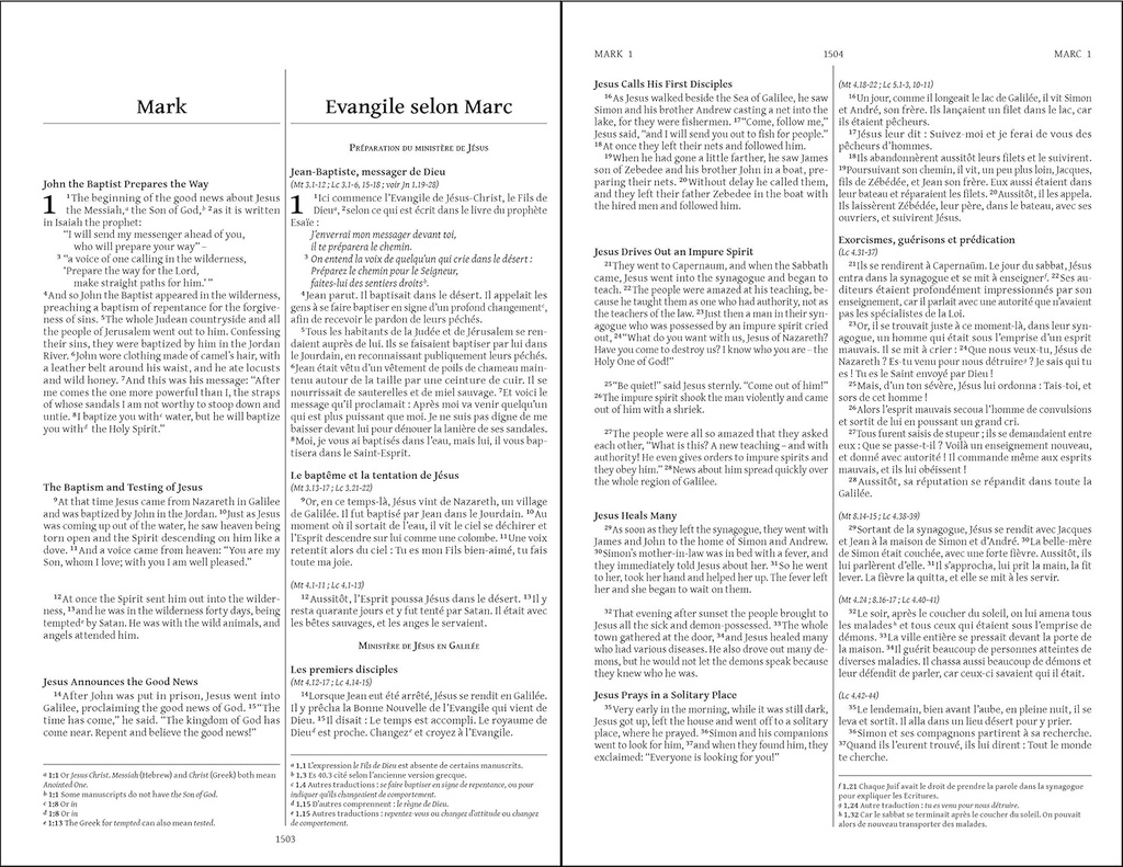 NIV French Semeur /English Bilingual Bible H/C