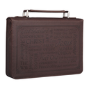 Bible Case Large Names of Jesus Walnut Brown (01/25)