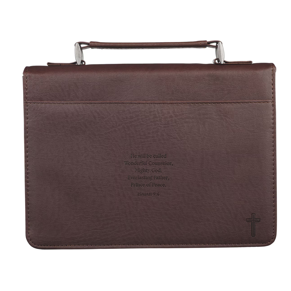 Bible Case Large Names of Jesus Walnut Brown (01/25)