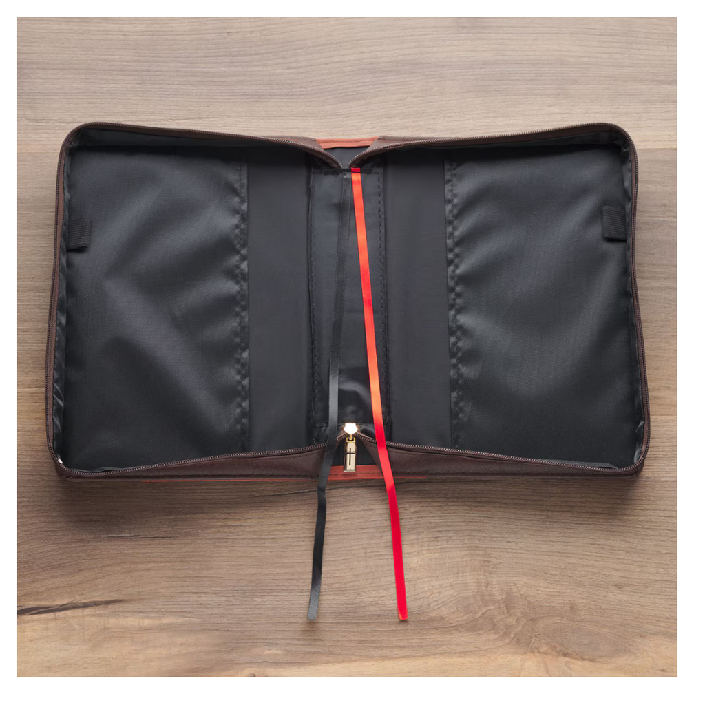 Bible Case Large Names of Jesus Walnut Brown (01/25)