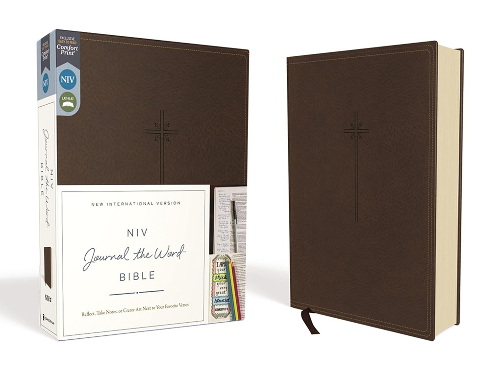 NIV Journal the Word Bible Brown Imitation Leather