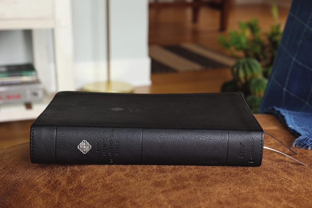 NIV Men's Devotional Bible Large Print Black I/L