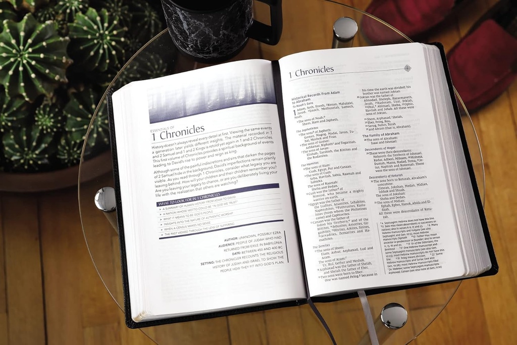 NIV Men's Devotional Bible Large Print Black I/L