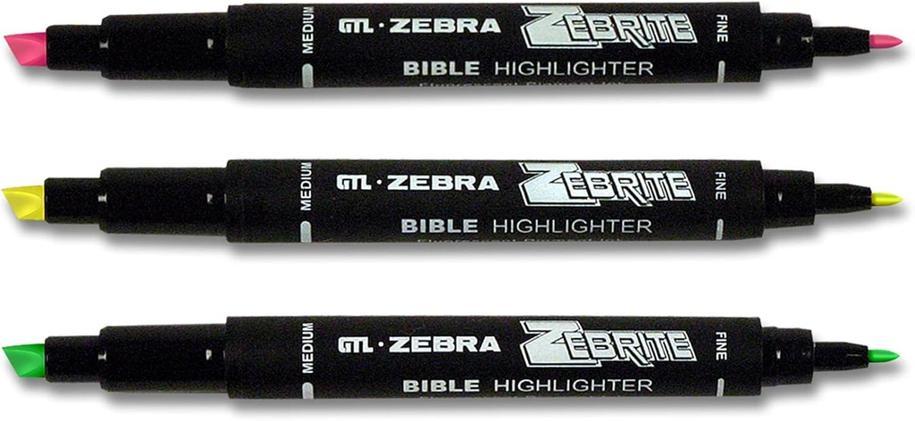 Zebrite Highlighters Set of 3