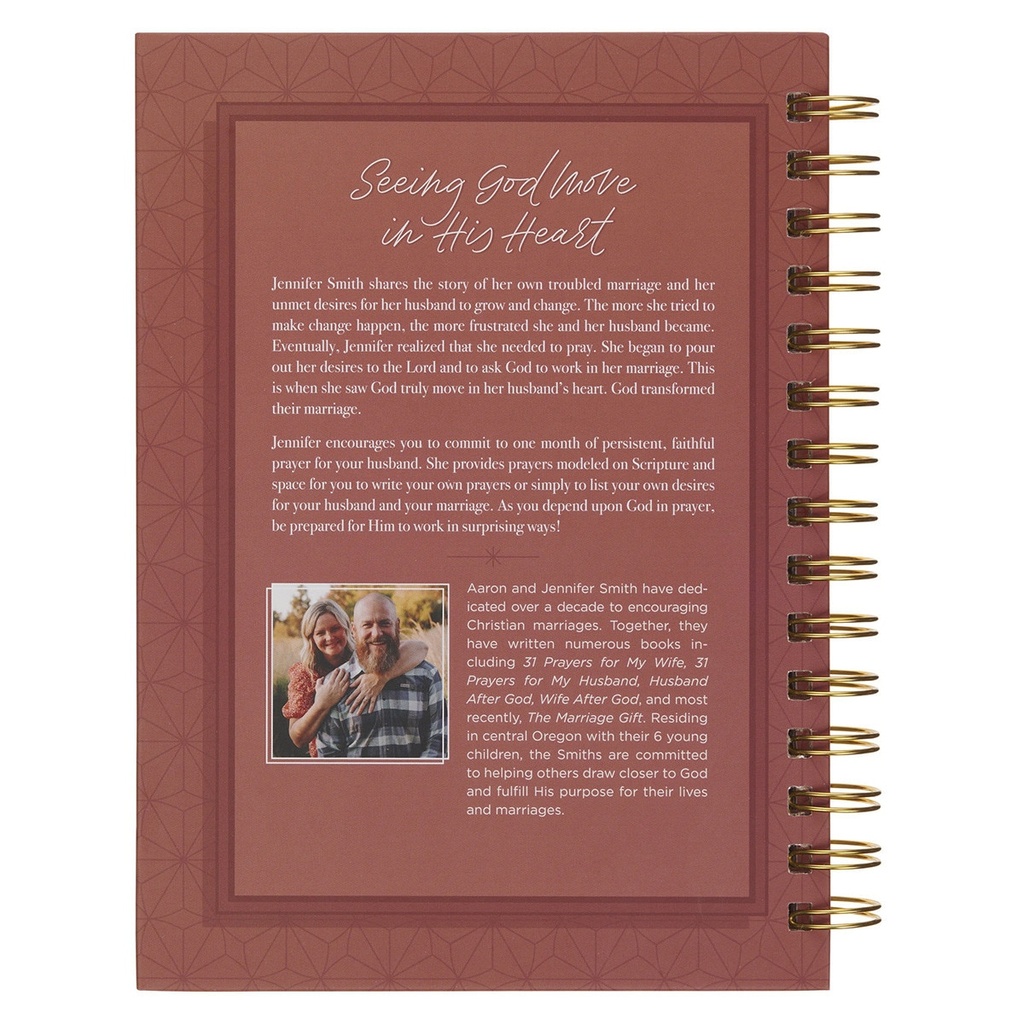 31 Prayers For My Husband Prayer Journal For Wives Spiral