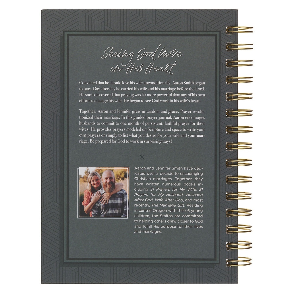 31 Prayers For My Wife Prayer Journal For Husbands Spiral