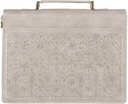 Bible Case Medium My Grace Is Sufficient Wildflower Taupe