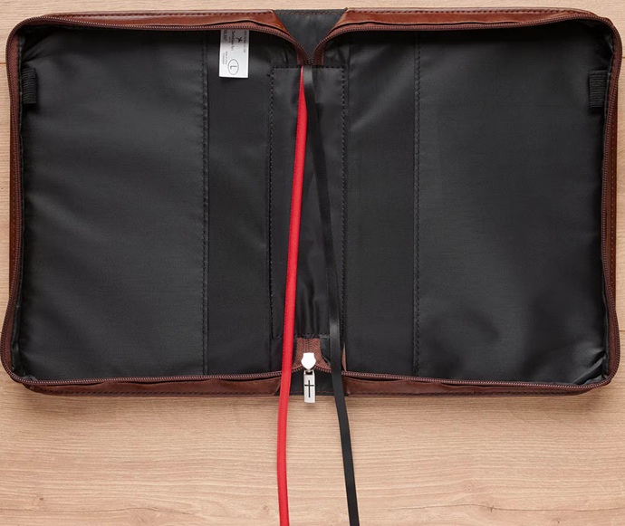 Bible Case Medium My Strength Lion Honey-brown