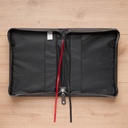 Bible Case Medium Be Strong and Courageous Charcoal Grey