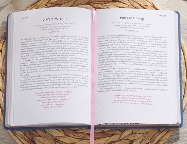 Bless Your Heart Daily Devotional For Women Blue 