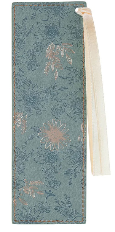 Bookmark Faux Leather Teal Be Still & Know Ps. 46:10
